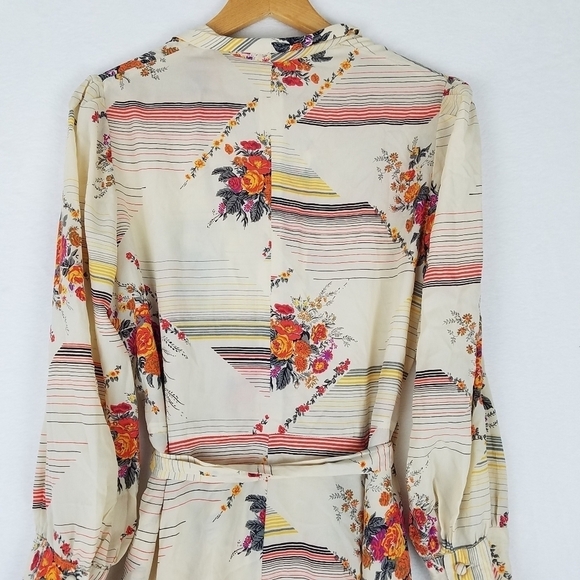 Vintage 80s Homemade Floral Farmhouse Skater Dress Medium - Picture 12 of 14